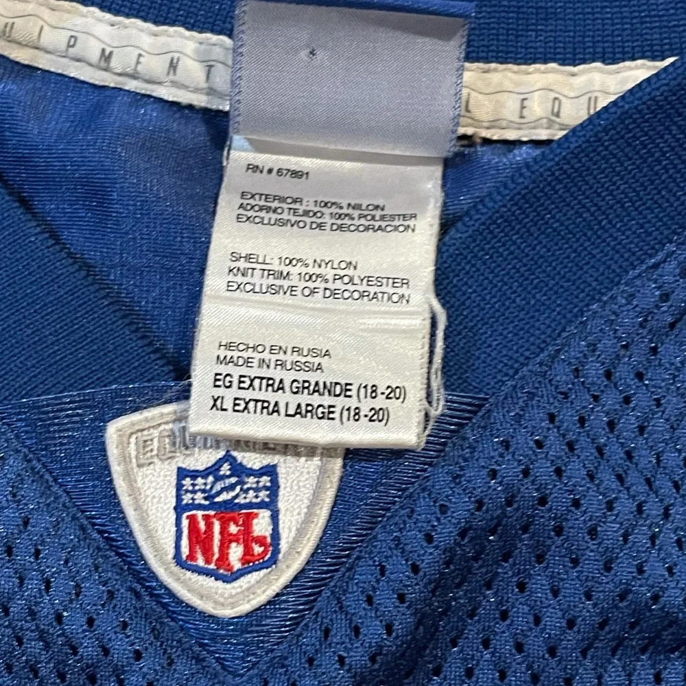 Football jersey kids Peyton Manning Colts #18 Reebok‎ vintage xl 18/20